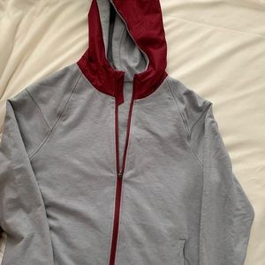 Lululemon men’s zip hoodie grey med